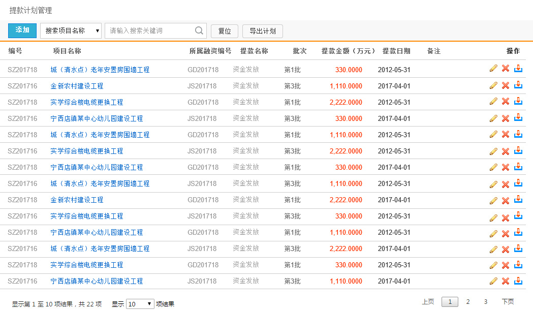融資系統提款計劃圖