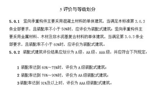 裝配式建筑評價標準
